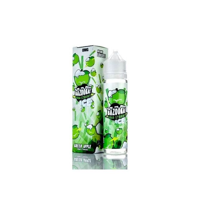 Bazooka! | Sour Straws Ice Green Apple 60mL | Juice FreeBase Bazooka - 1