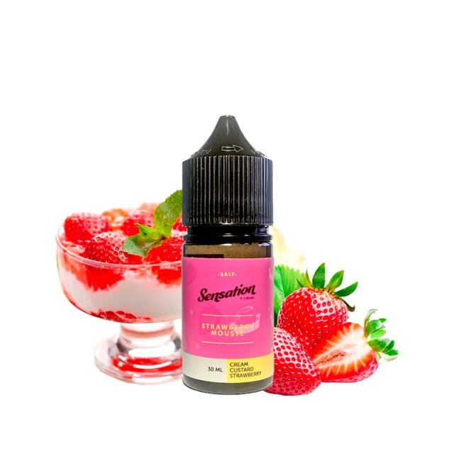 Juice - Sensation - Strawberry Mousse - Nic Salt Sensation E liquid - 1