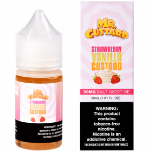 Juice Nic Salt Mr Custard (Mr Freeze) | Strawberry Vanilla Custard Mr Freeze E-liquid - 1