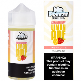 Mr Freeze | Strawberry Lemonade 100mL | Juice Free Base Mr Freeze E-liquid - 1