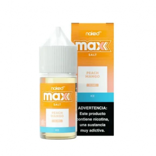 Naked 100 Max | Peach Mango Ice 30mL | Juice Nic Salt Naked 100 - 1