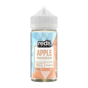 7 Daze Reds | Apple Peach Iced Plus 100mL | Juice Free Base 7 Daze E-Liquid - 1